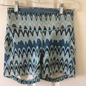 Outdoor Voices blue wave tech sweat shorts